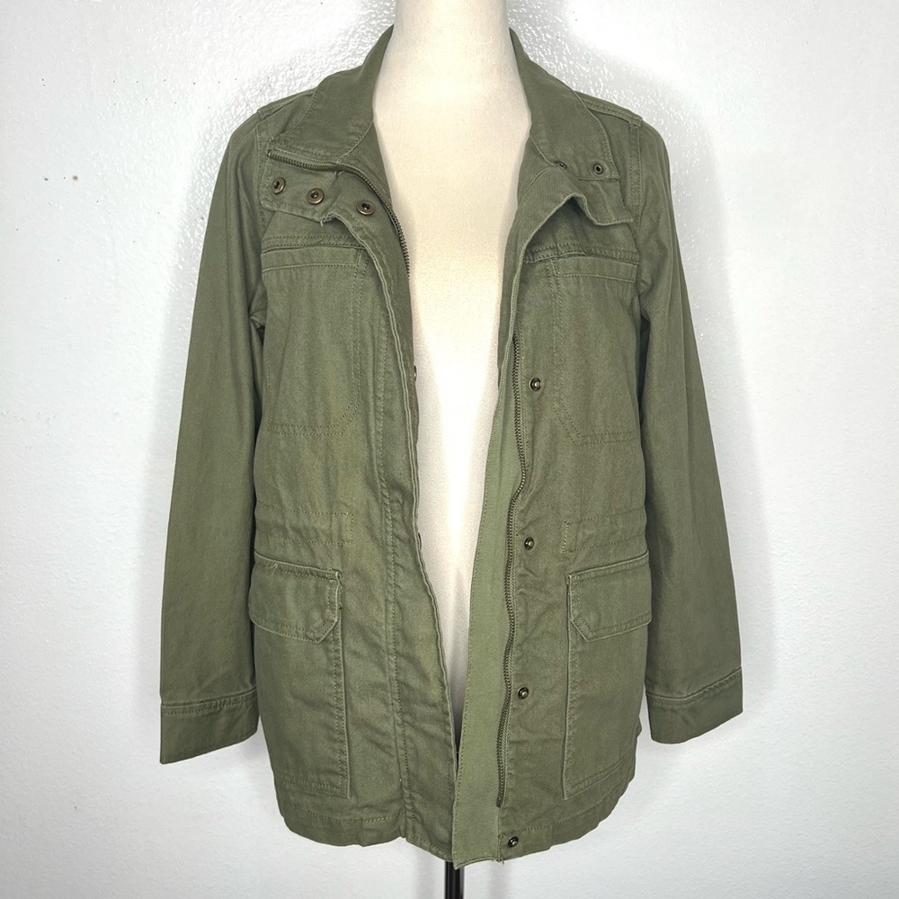 MADEWELL Dispatch Jacket Olive Army Green Military Style Canvas Size XS - Picture 4 of 15
